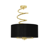 Pagazzi Kasi Polished Brass Semi Flush Ceiling Light