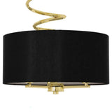 Pagazzi Kasi Polished Brass Semi Flush Ceiling Light