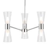 Pagazzi Herrera 6 Light Polished Chrome Pendant Ceiling Light