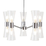 Pagazzi Herrera 10 Light Polished Chrome Pendant Ceiling Light