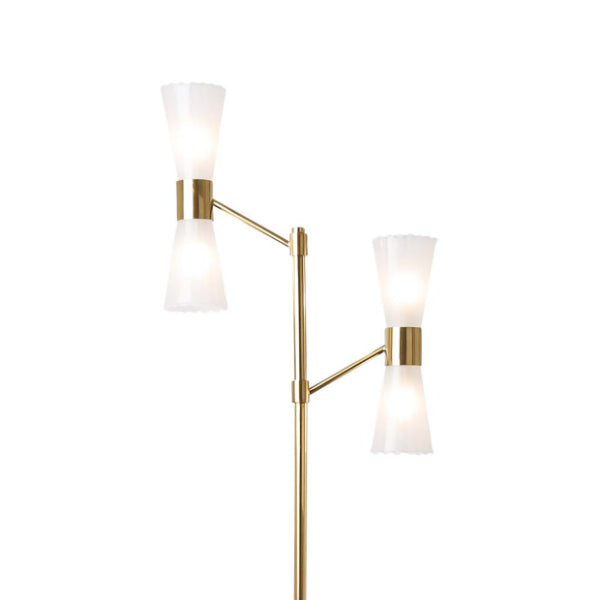 Pagazzi Herrera 4 Light Gold Floor Lamp