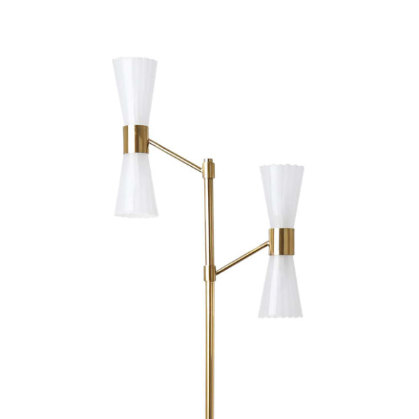 Pagazzi Herrera 4 Light Gold Floor Lamp
