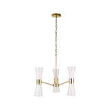 Pagazzi Herrera 6 Light Gold Pendant Ceiling Light