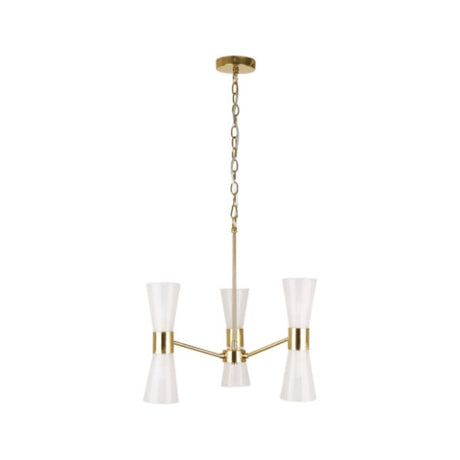 Pagazzi Herrera 6 Light Gold Pendant Ceiling Light
