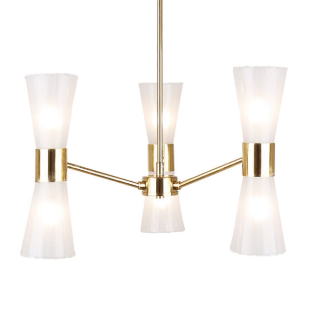 Pagazzi Herrera 6 Light Gold Pendant Ceiling Light