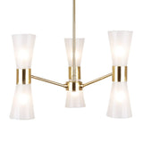 Pagazzi Herrera 6 Light Gold Pendant Ceiling Light