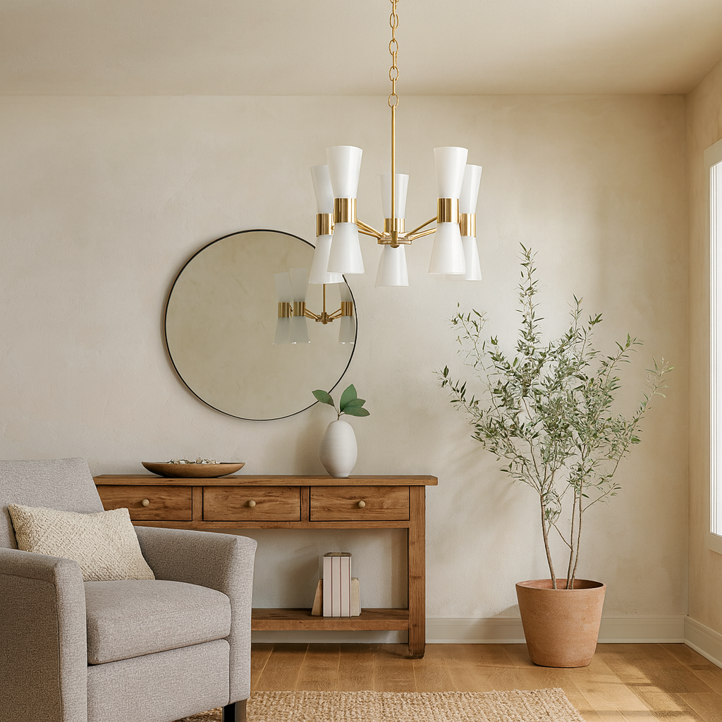 Pagazzi Herrera 10 Light Gold Pendant Ceiling Light