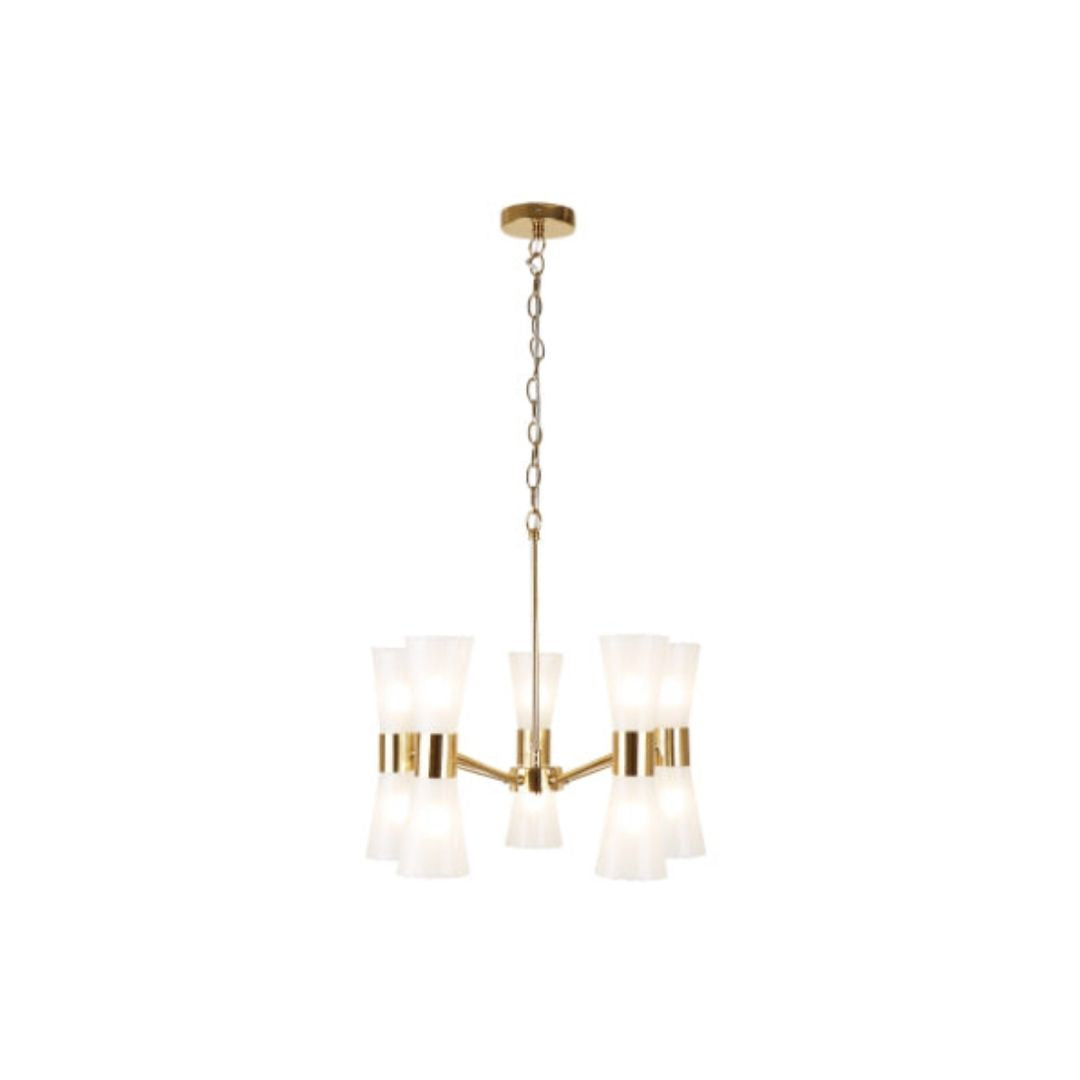 Pagazzi Herrera 10 Light Gold Pendant Ceiling Light
