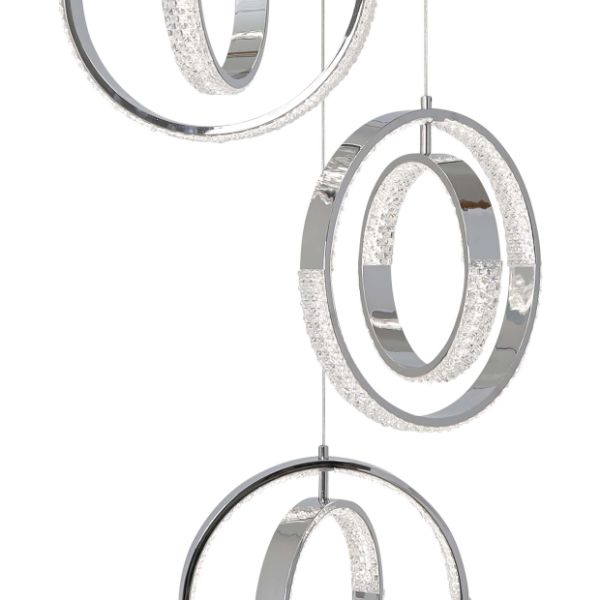 Pagazzi Yazia Polished Chrome LED Ceiling Pendant