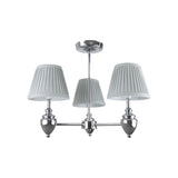 Pagazzi Giona Polished Chrome Grey Semi Flush 3 Light