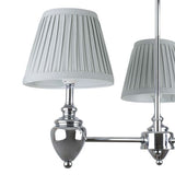 Pagazzi Giona Polished Chrome Grey Semi Flush 3 Light