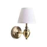 Pagazzi Giona Antique Brass White Wall Light