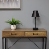 Pagazzi Lustre Black LED Rechargeable Table Lamp