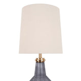 Pagazzi Lia Antique Brass Smoked Glass Table Lamp