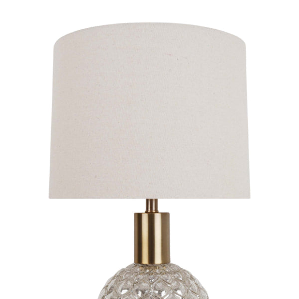 Pagazzi Ona Antique Brass Textured Glass Table Lamp
