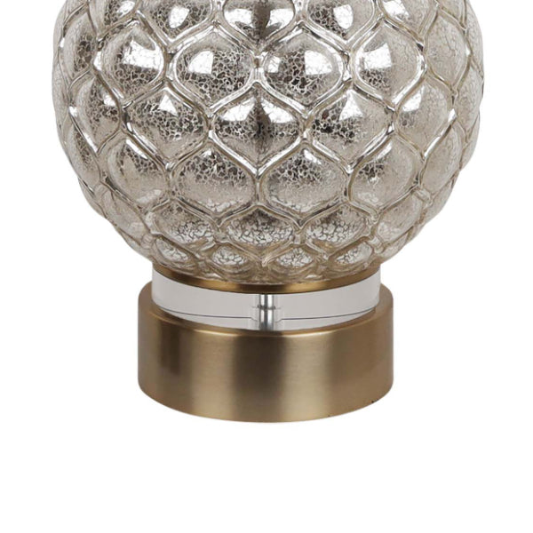 Pagazzi Ona Antique Brass Textured Glass Table Lamp