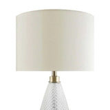 Pagazzi Virginia Antique Brass Textured Glass Table Lamp