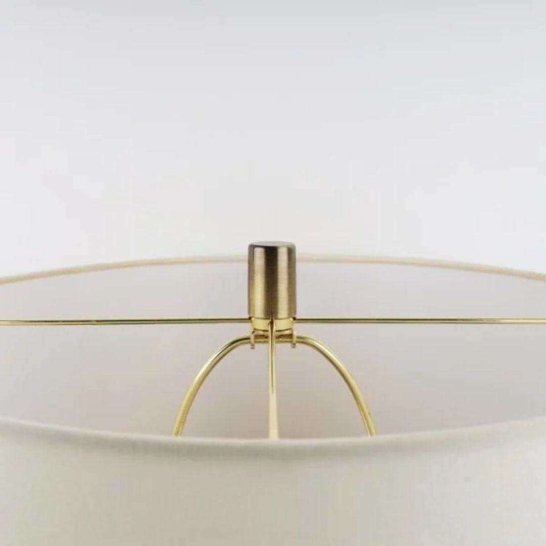Pagazzi Virginia Antique Brass Textured Glass Table Lamp