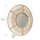 Pagazzi Koppla Round Bamboo Mirror