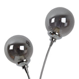 Pagazzi Bungo 2 Light Polished Chrome Smoked Glass Table Lamp