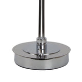 Pagazzi Bungo 2 Light Polished Chrome Smoked Glass Table Lamp