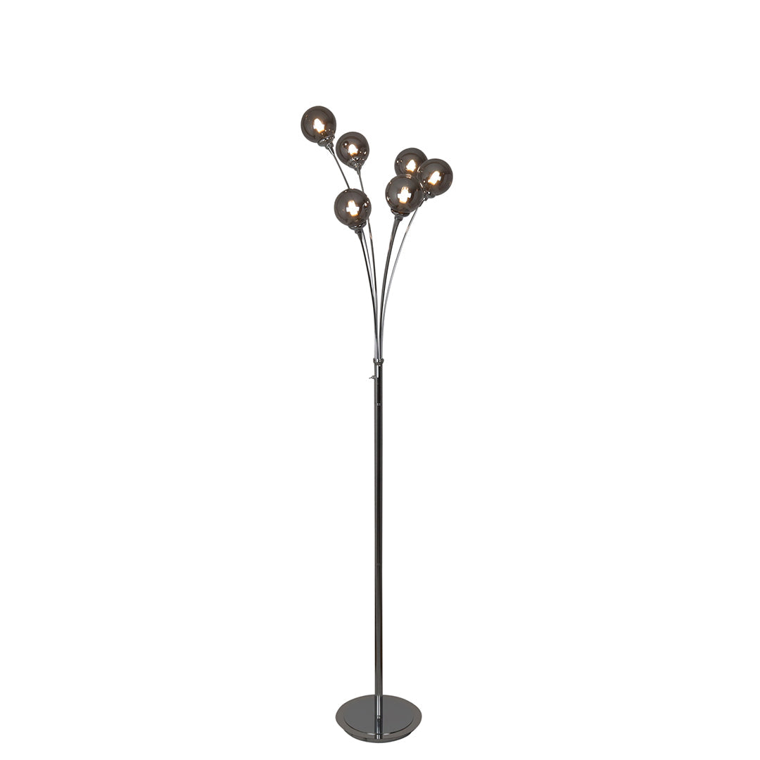 Pagazzi Bungo Polished Chrome Floor Lamp
