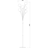 Pagazzi Bungo Polished Chrome Floor Lamp