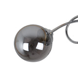 Pagazzi Bungo 3 Light Polished Chrome Smoked Glass Ceiling Light
