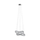 Pagazzi Ausilia Polished Chrome Crystal LED Pendant Ceiling Light