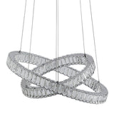 Pagazzi Ausilia Polished Chrome Crystal LED Pendant Ceiling Light