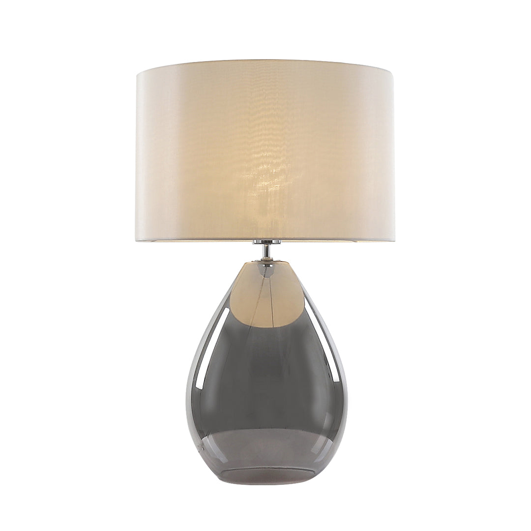 Pagazzi Waltham Smoked Glass Table Lamp
