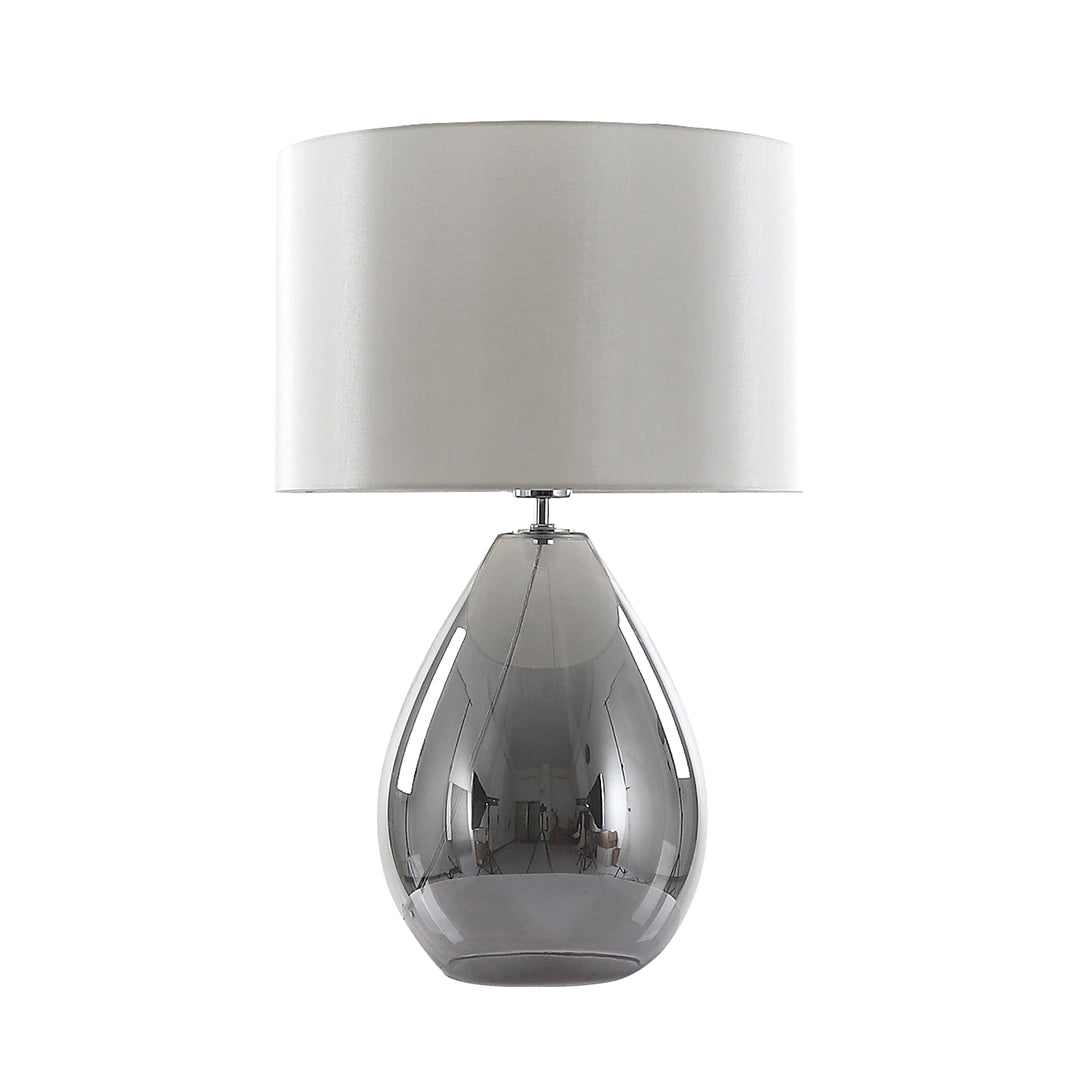 Pagazzi Waltham Smoked Glass Table Lamp