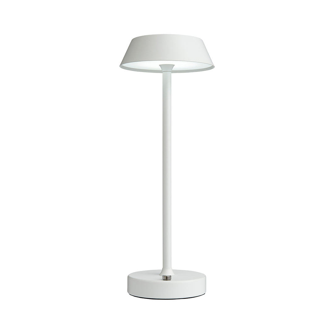 Pagazzi Energize White LED Rechargeable Desk Lamp with Touch Sensor