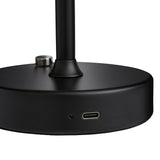 Pagazzi Energize Black LED Rechargeable Desk TableLamp with Touch Sensor
