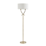 Pagazzi Justina Antique Brass Floor Lamp