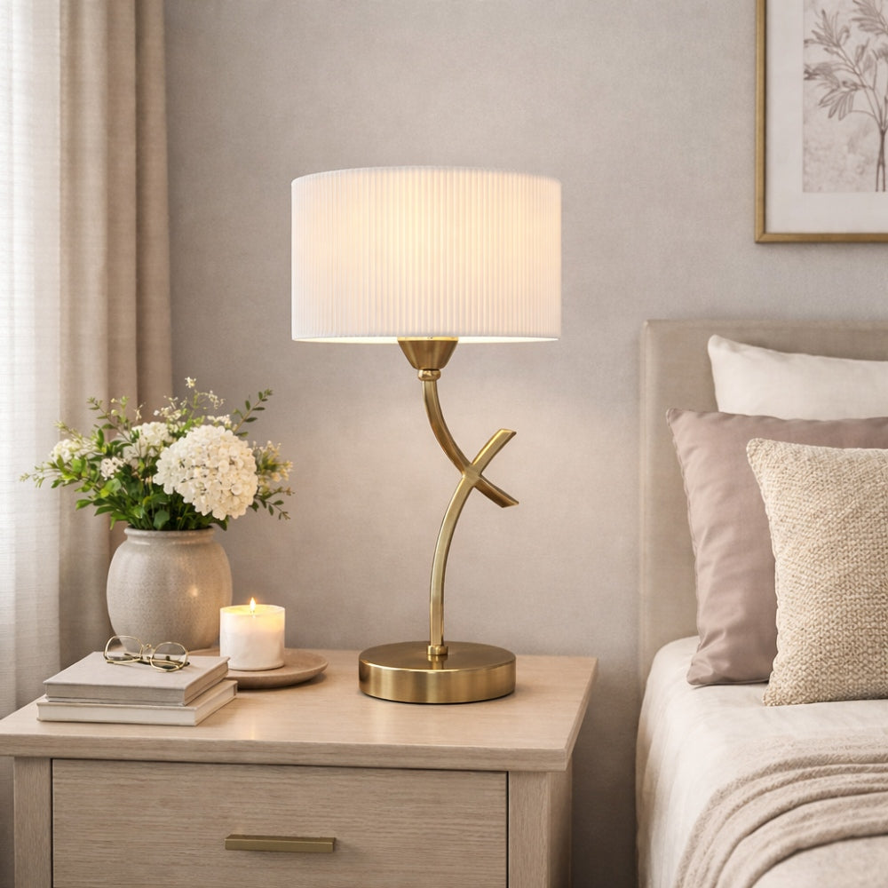 Pagazzi Justina Antique Brass Table Lamp