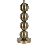 Pagazzi Aila Antique Brass Table Lamp with Green Shade