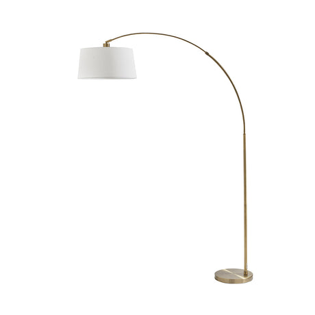 Pagazzi Jive Antique Brass Arc Floor Lamp