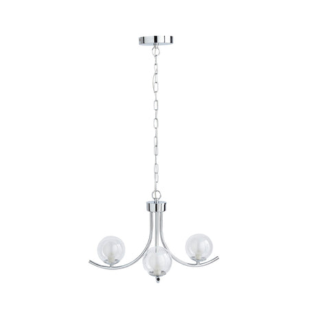 Pagazzi Jimena 3 Light Polished Chrome Pendant Ceiling Light