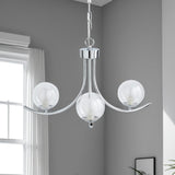 Pagazzi Jimena 3 Light Polished Chrome Pendant Ceiling Light