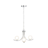 Pagazzi Jimena 3 Light Polished Chrome Pendant Ceiling Light
