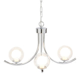 Pagazzi Jimena 3 Light Polished Chrome Pendant Ceiling Light