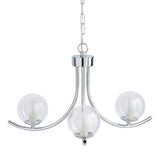 Pagazzi Jimena 3 Light Polished Chrome Pendant Ceiling Light