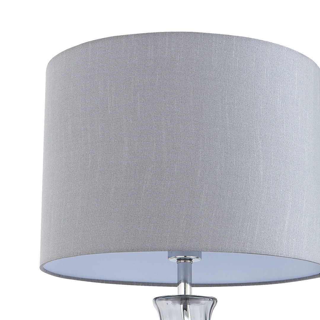 Pagazzi Rigl Twist Grey Glass Table Lamp