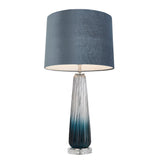 Pagazzi Alura Tapered Blue Ombre Glass Table Lamp