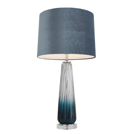 Pagazzi Alura Tapered Blue Ombre Glass Table Lamp
