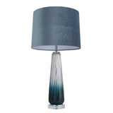 Pagazzi Alura Tapered Blue Ombre Glass Table Lamp