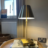 Pagazzi Lustre Antique Brass Rechargeable Table Lamp