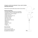 Pagazzi Lustre Antique Brass Rechargeable Table Lamp