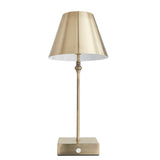 Pagazzi Lustre Antique Brass Rechargeable Table Lamp